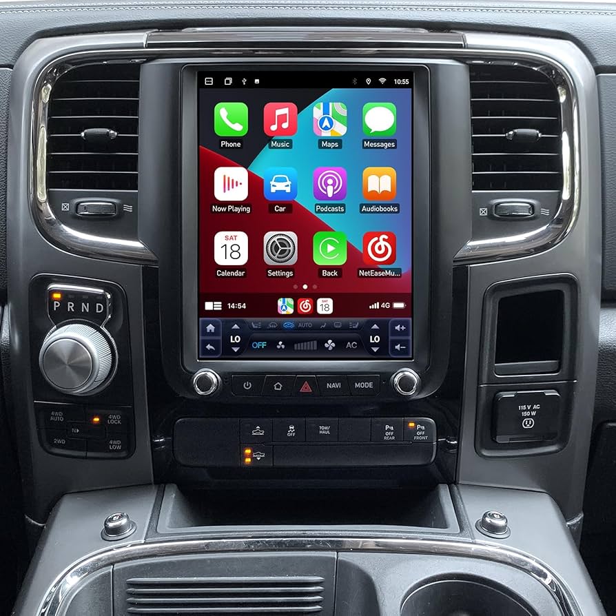 دودج رام 2015-2019 كلاسك شاشة تدعم تحكم التبريد اللمس