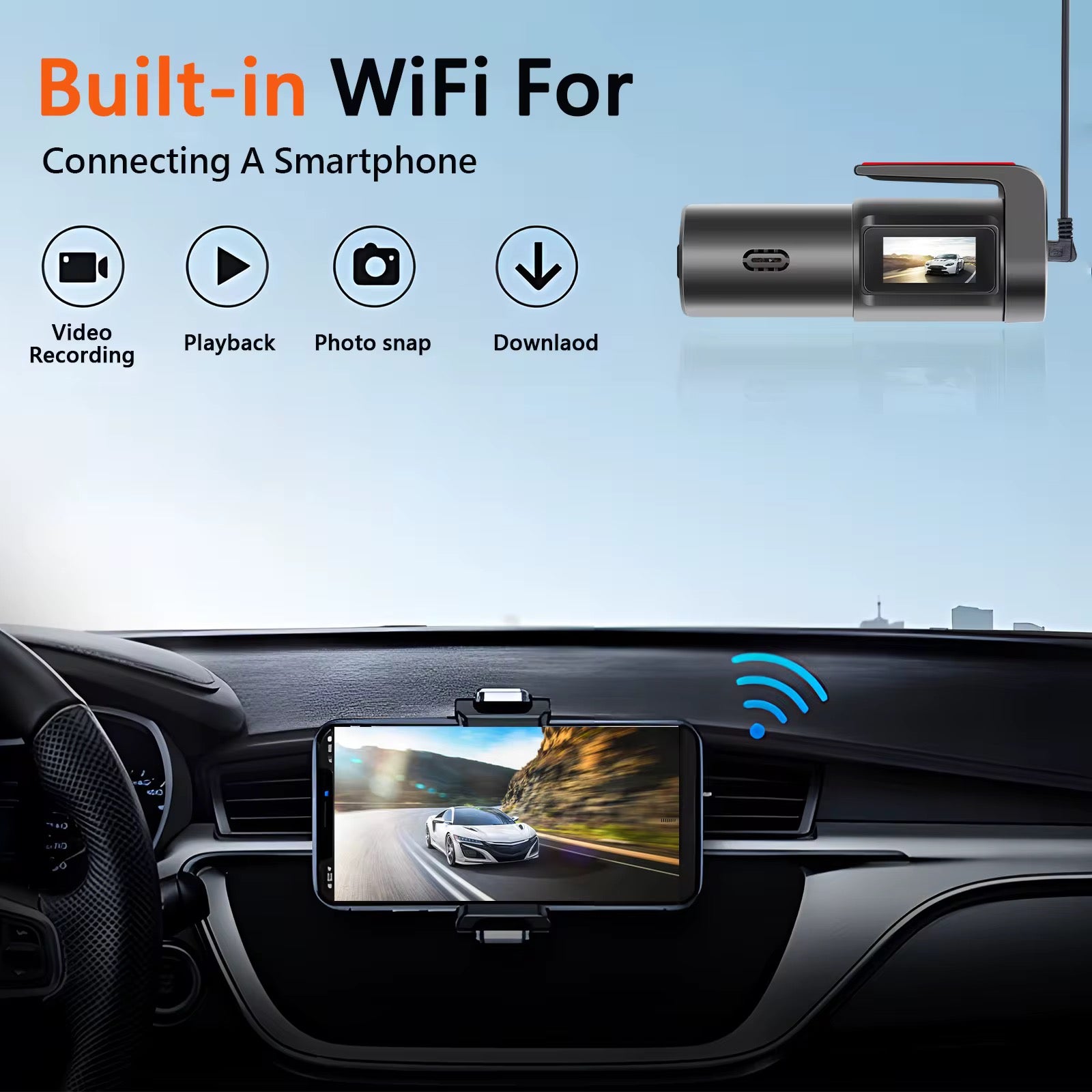 داش كام امامي تربط مع الشاشة الاندرويد فقط