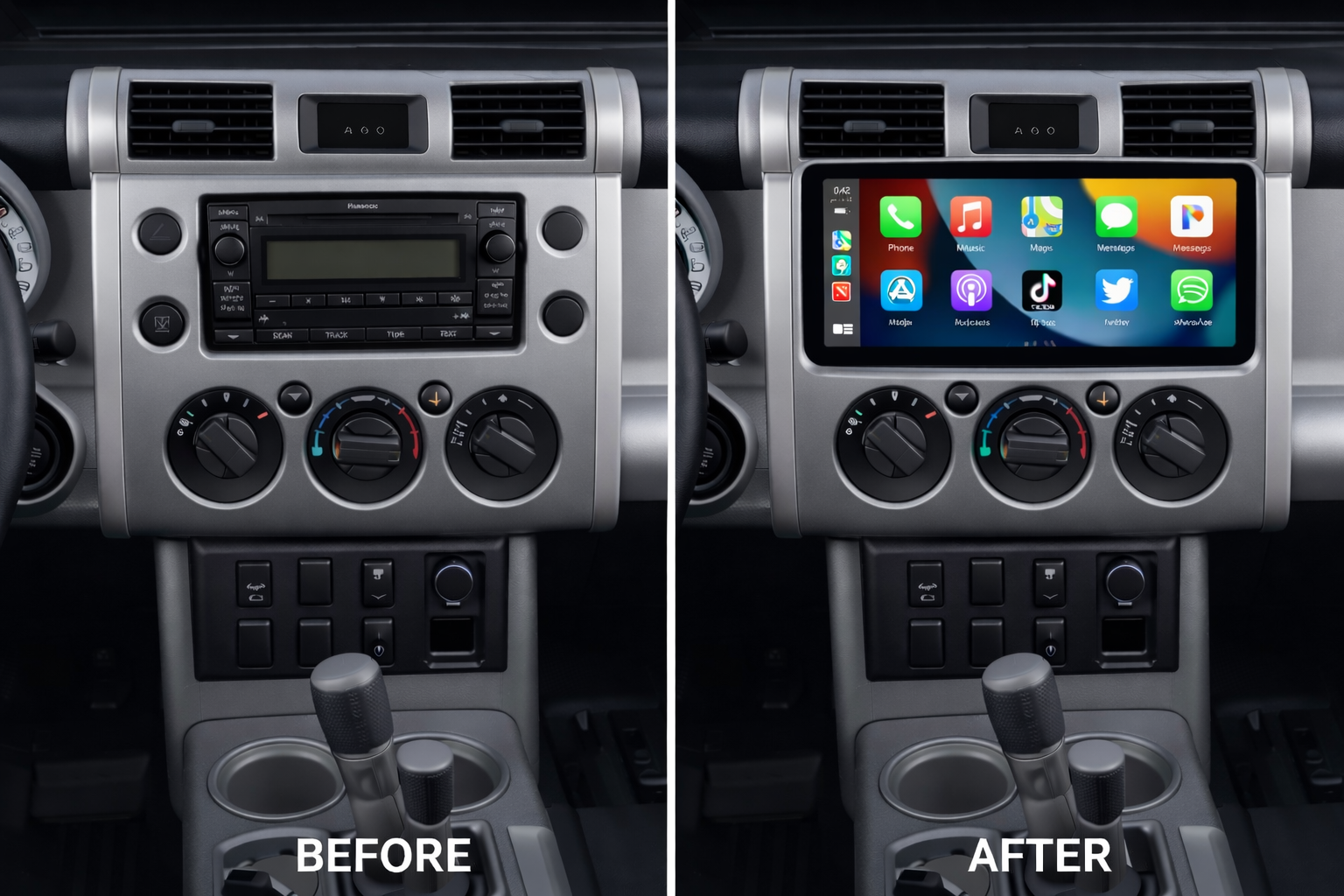 شاشة اندرويد تيوتا FJ  حجم 12.3 انج