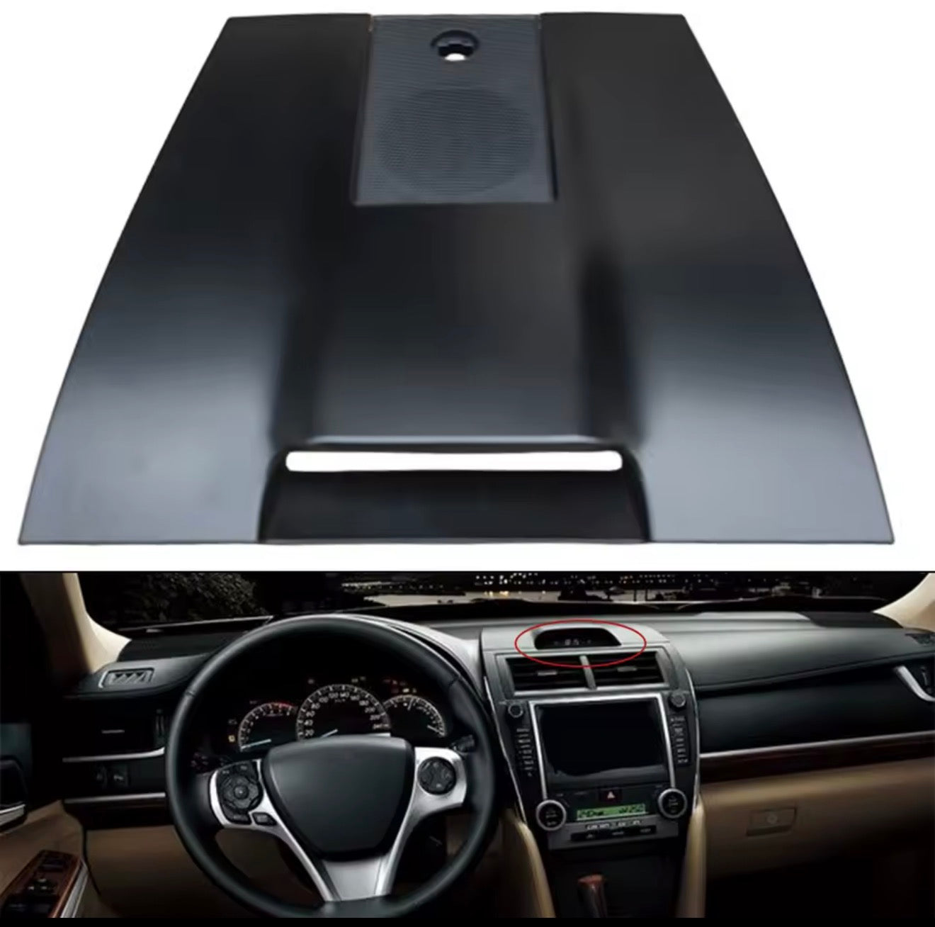 غطاء البلاستك العلوي للدشبول كامري 2012-2016