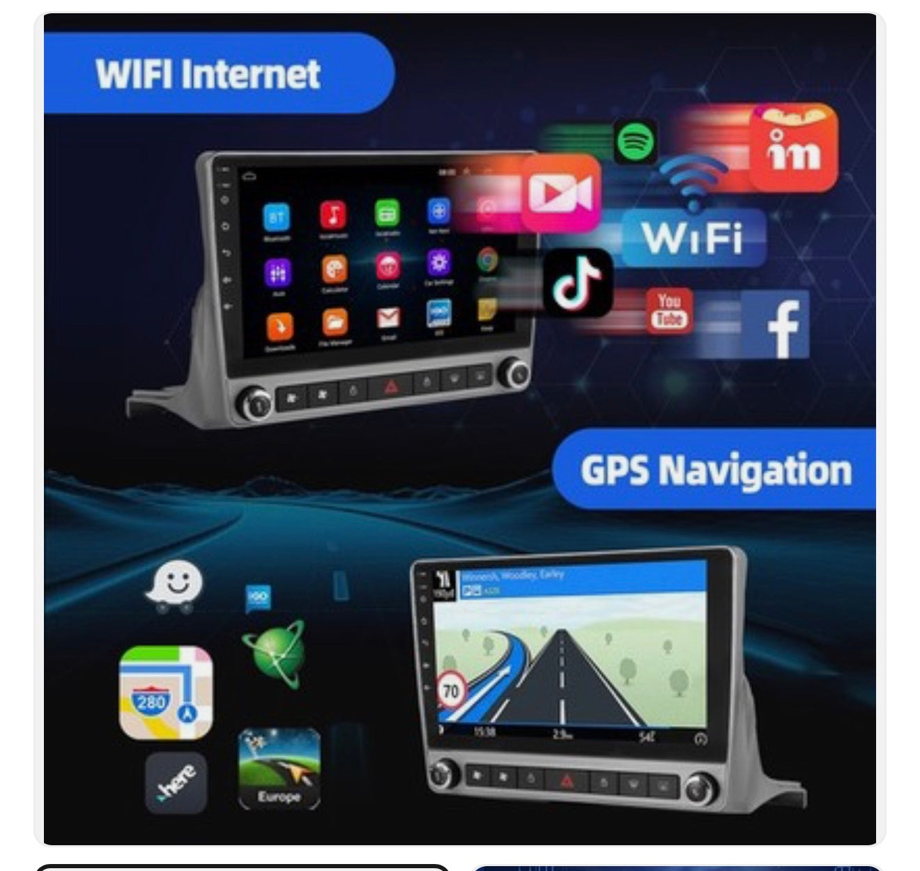 شاشة كمارو 2010-2015 مع لوحة تحكم تبريد