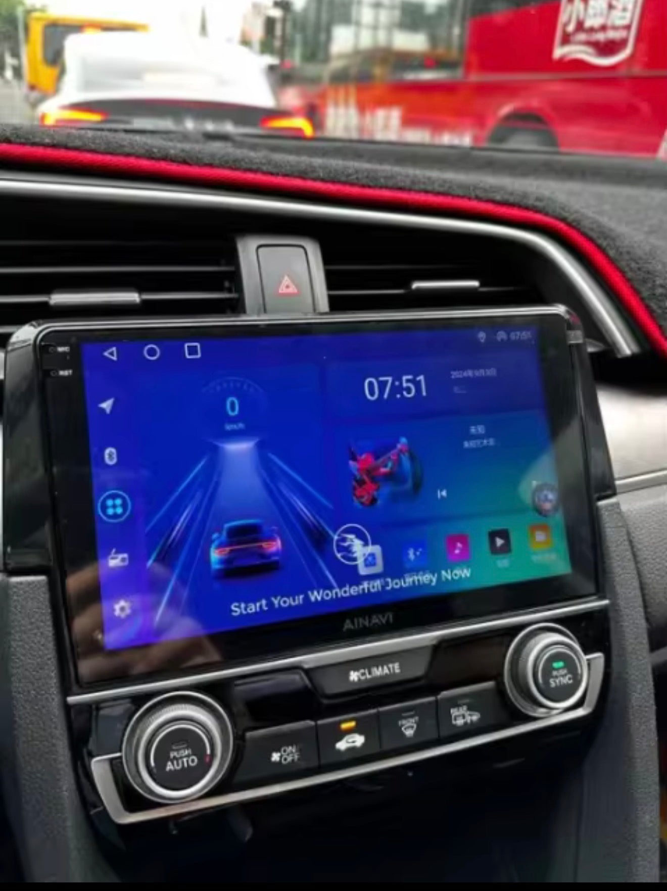 شاشة أندرويد هوندا سيفيك 2016–2020