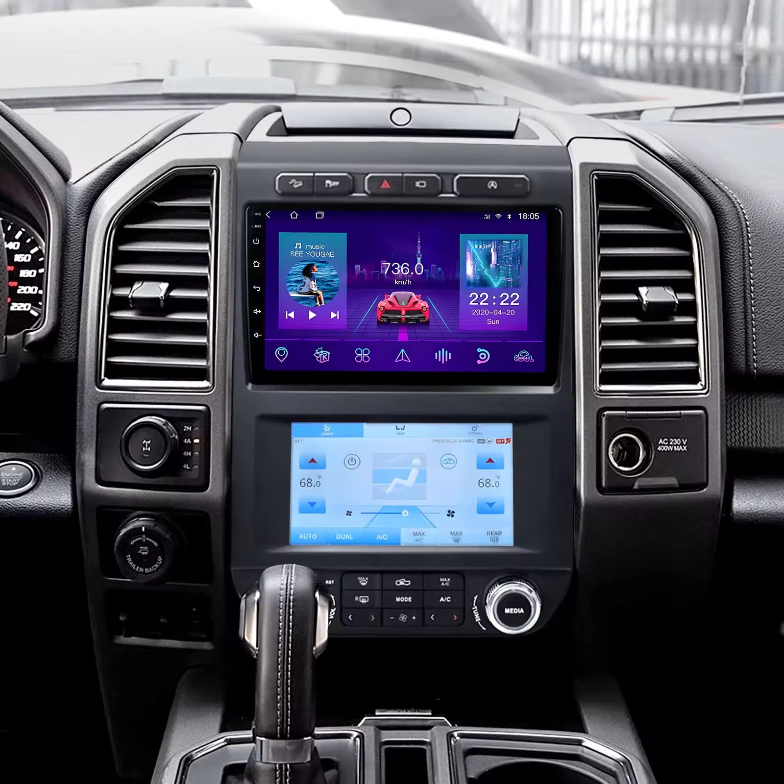 دبل شاشة فورد F150 2015-2020