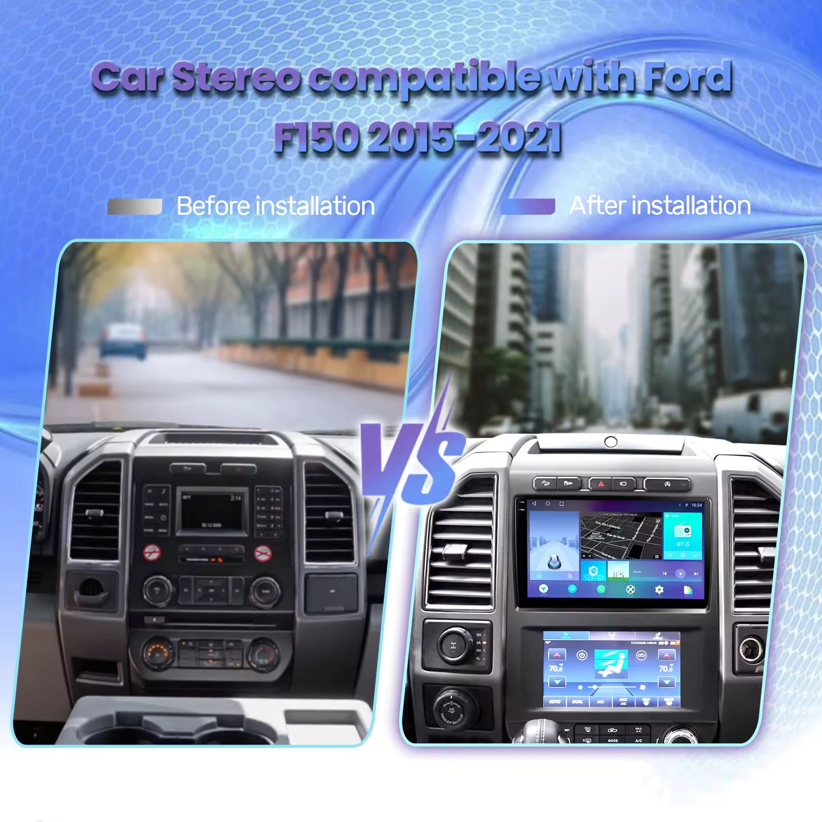 دبل شاشة فورد F150 2015-2020