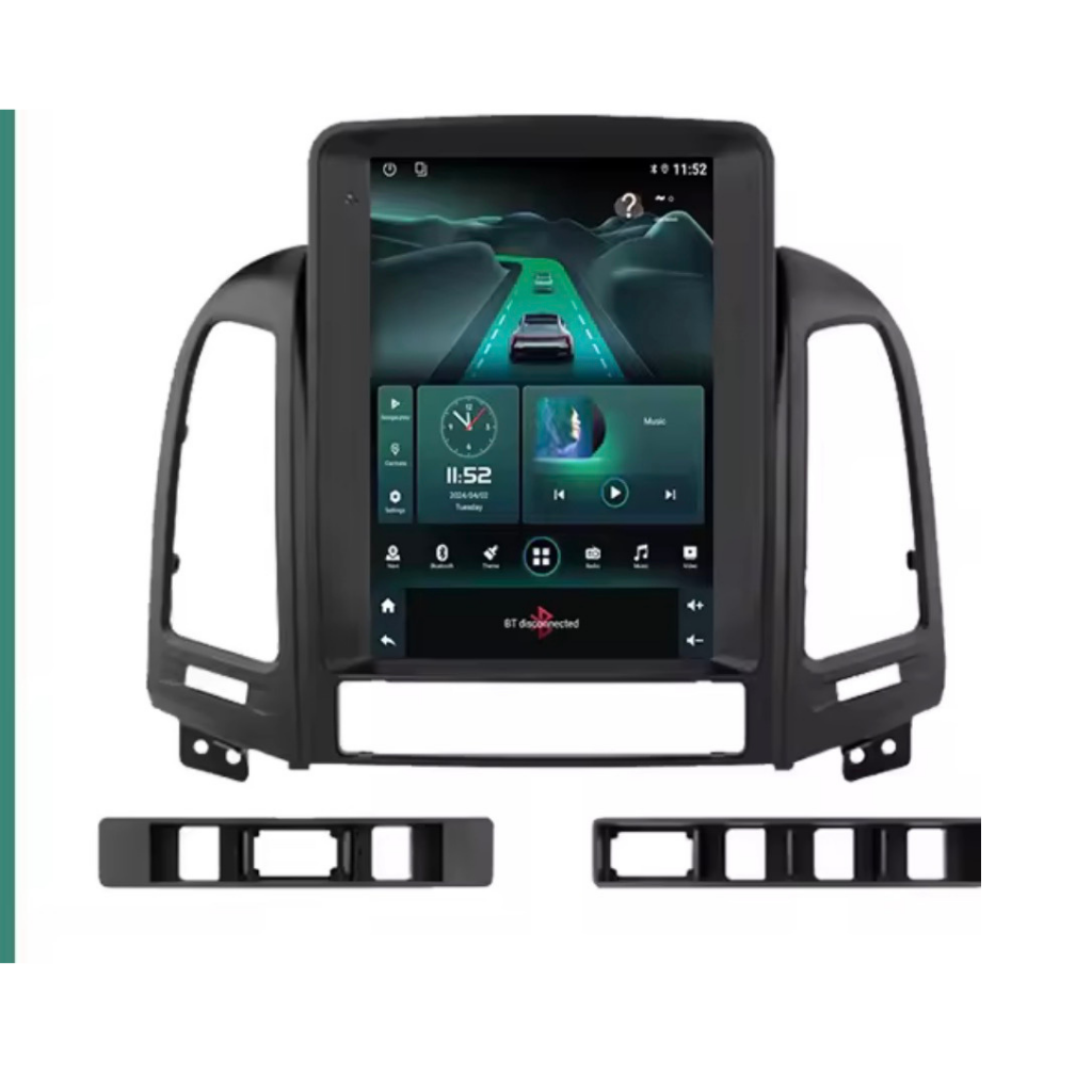 شاشة أندرويد هيونداي سنتافي 2007–2012 – مقاس 9.7 إنش (تسلا ستايل)