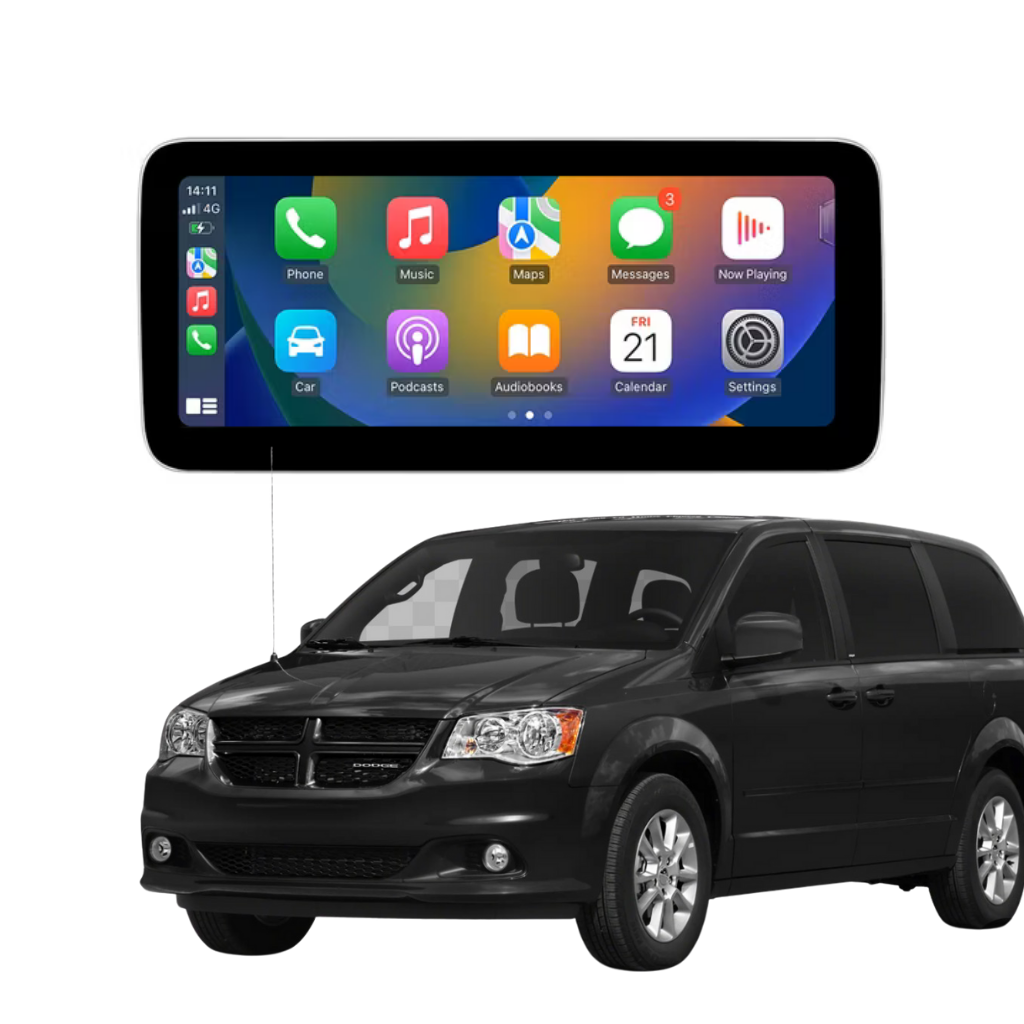 شاشة أندرويد دودج كرفان 2011–2020 – مقاس 10.25 إنش