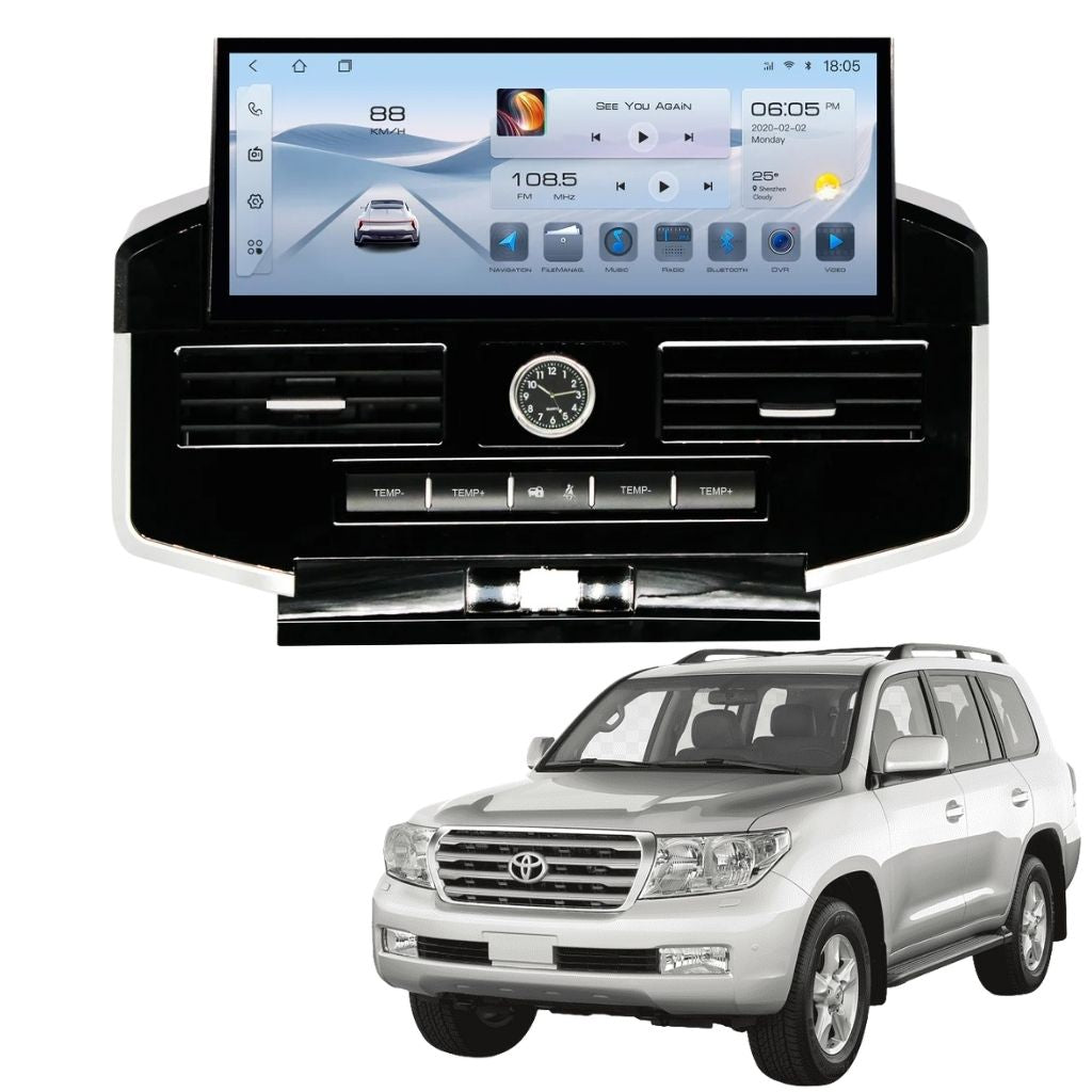 شاشة اندرويد لتيوتا لاندكروز 2008–2015 حجم 12.3 انج