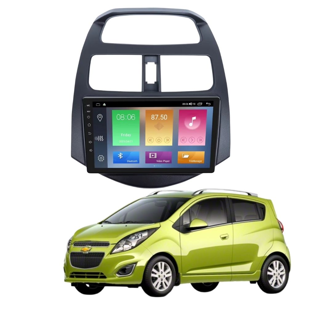 شاشة أندرويد متكاملة مع الإطار لسيارة شيفروليه سبارك (2010 – 2014)