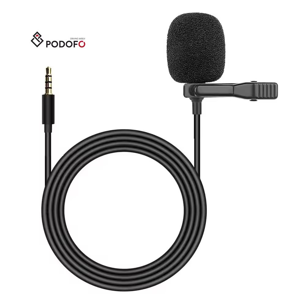 مايك خارجي احترافي لشاشات السيارات (أندرويد) - صوت نقي وعزل للضوضاء (مدخل 3.5mm)