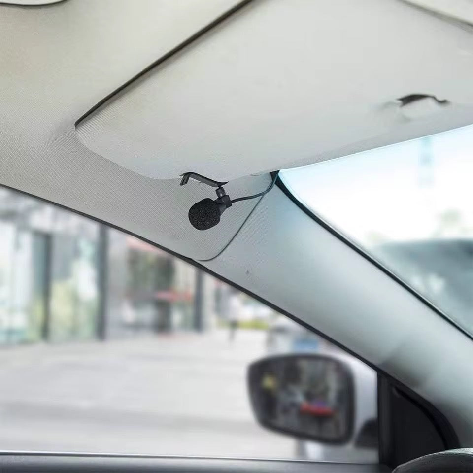 مايك خارجي احترافي لشاشات السيارات (أندرويد) - صوت نقي وعزل للضوضاء (مدخل 3.5mm)