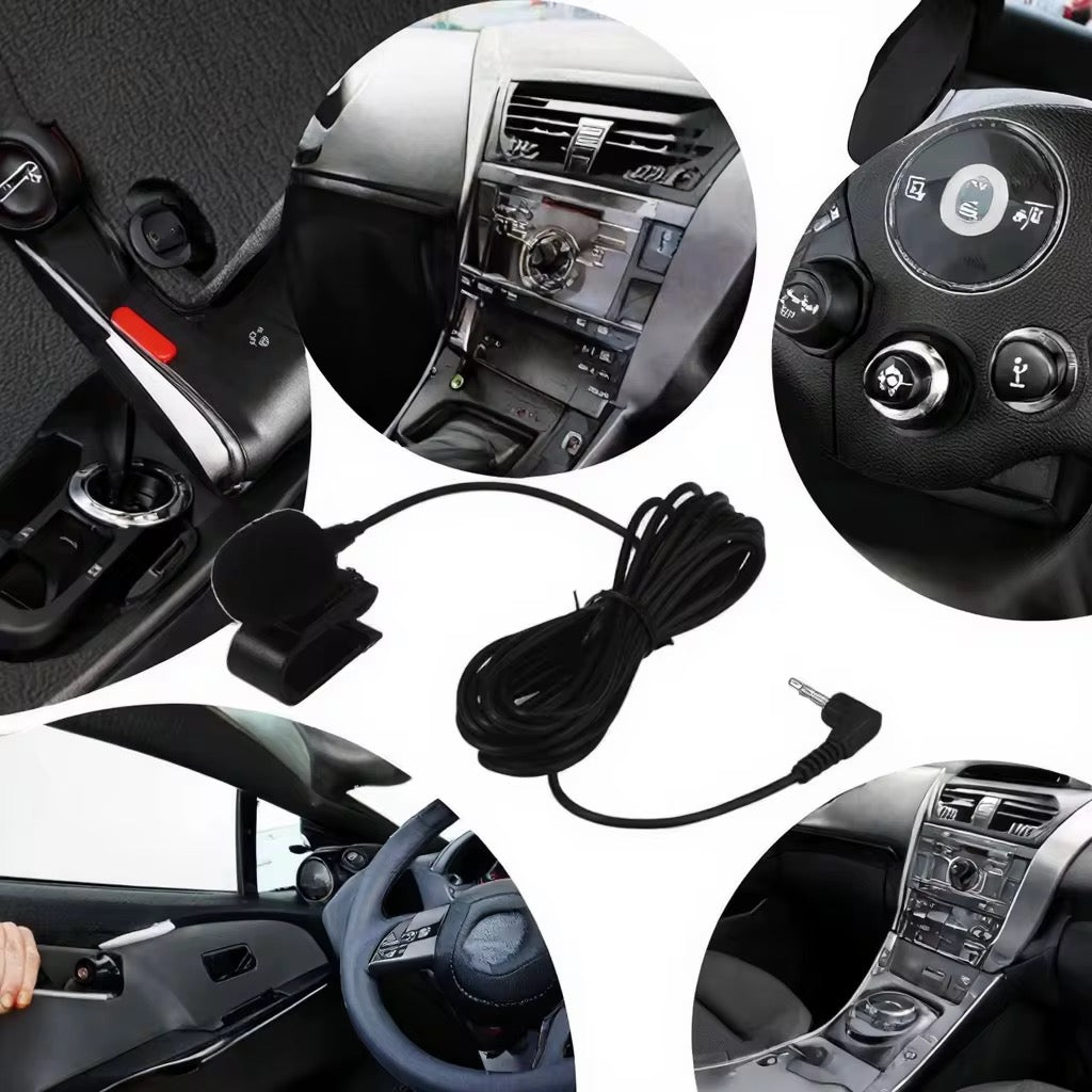 مايك خارجي احترافي لشاشات السيارات (أندرويد) - صوت نقي وعزل للضوضاء (مدخل 3.5mm)