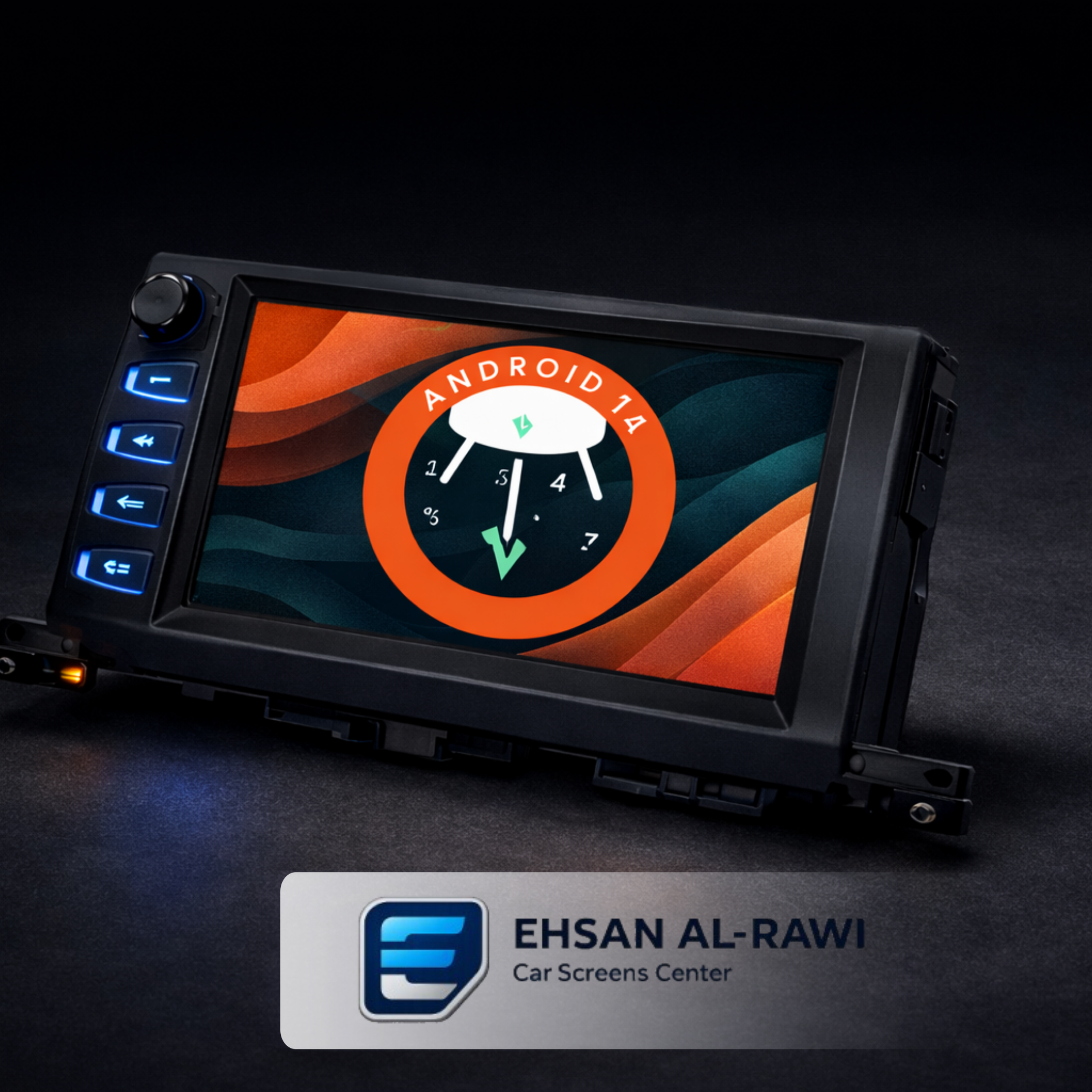 شاشة تيوتا هايلندر (2015-2019) بنظام أندرويد تصميم بلادي (لمس+ازرار)